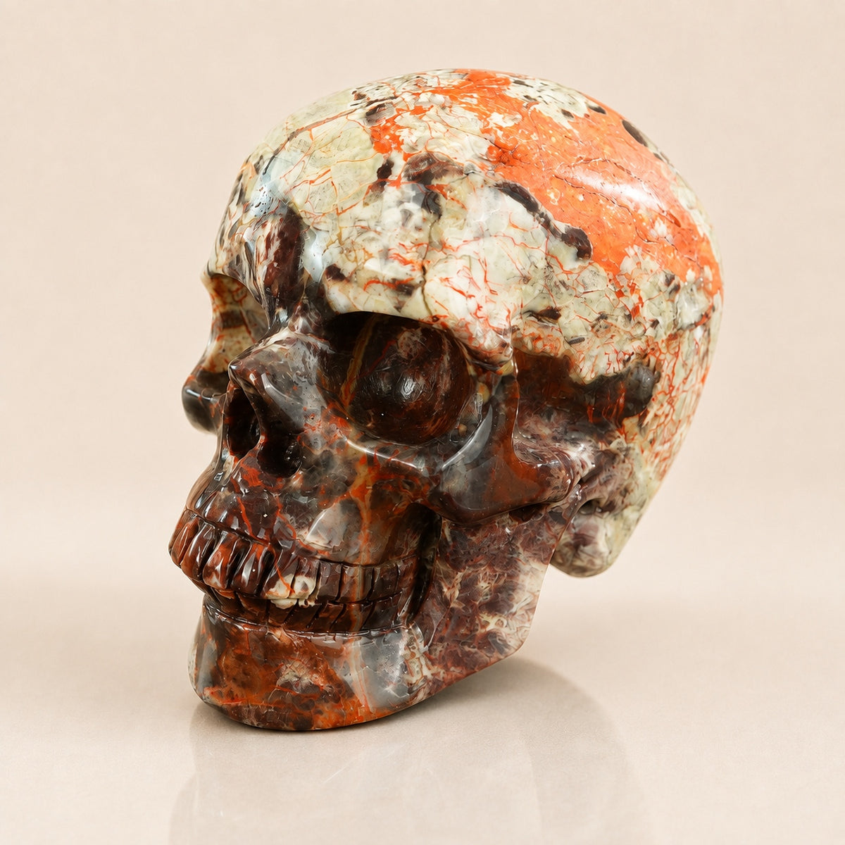 4.5-inch Money agate Skull