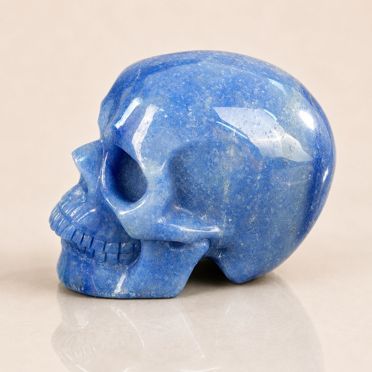 4.5-inch Blue Aventurine Skull