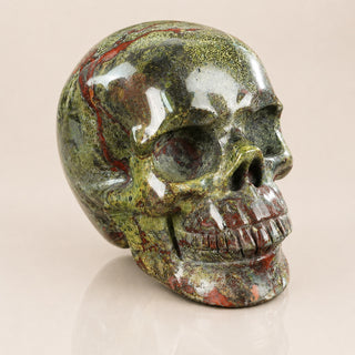 4.5-inch Dragon Blood Jasper Skull