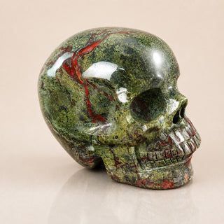 4.5-inch Dragon Blood Jasper Skull