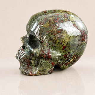 4.5-inch Dragon Blood Jasper Skull