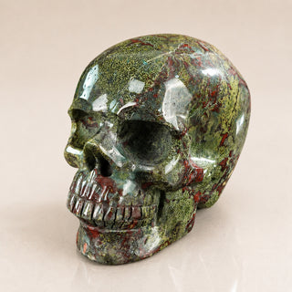 4.5-inch Dragon Blood Jasper Skull