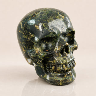 4.5-inch Plum Blossom Jade Skull