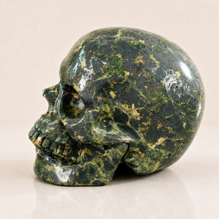 4.5-inch Plum Blossom Jade Skull