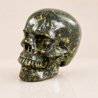 4.5-inch Plum Blossom Jade Skull
