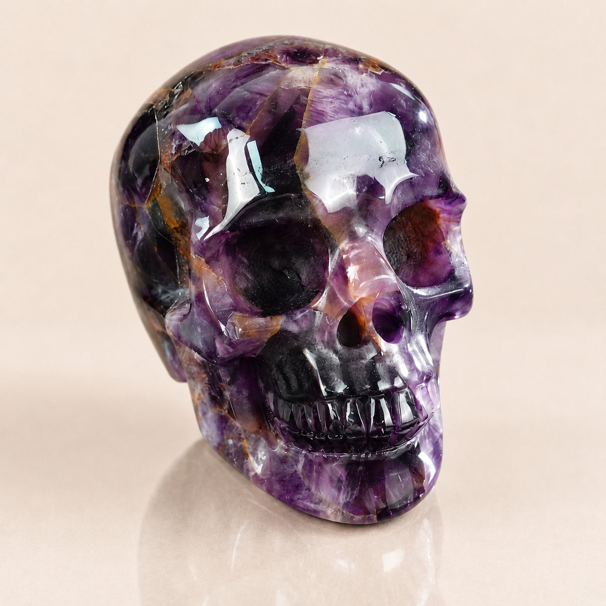 4.5-inch Dreamy Amethyst Skull