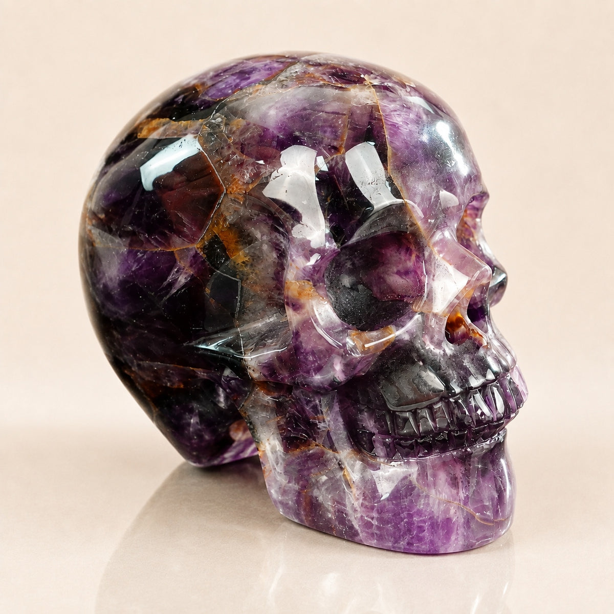 4.5-inch Dreamy Amethyst Skull