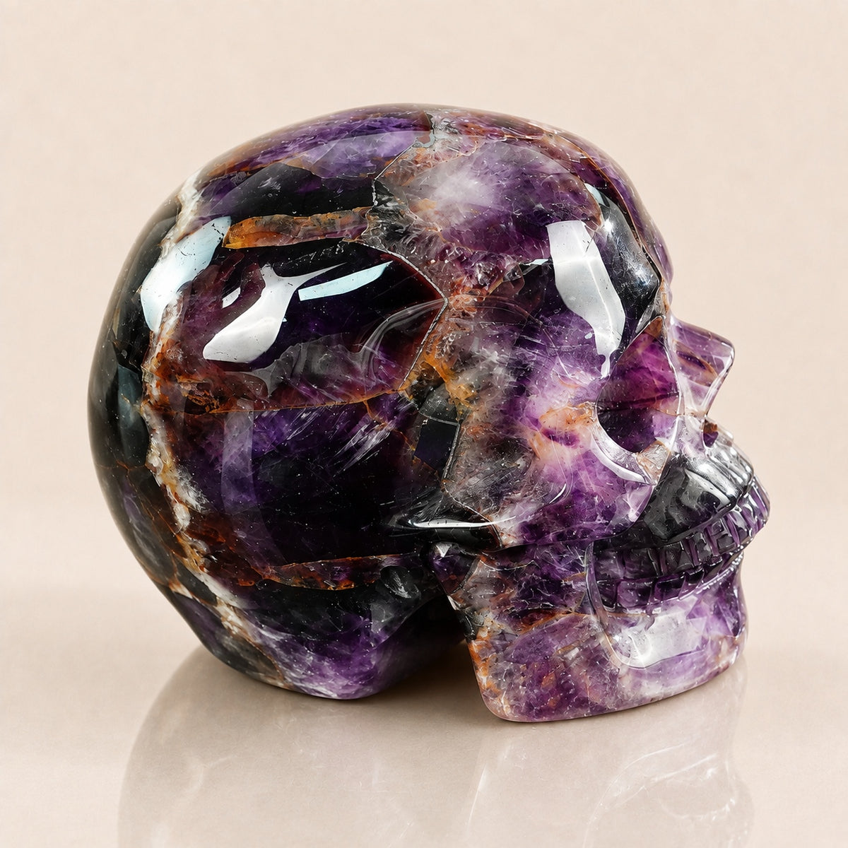 4.5-inch Dreamy Amethyst Skull