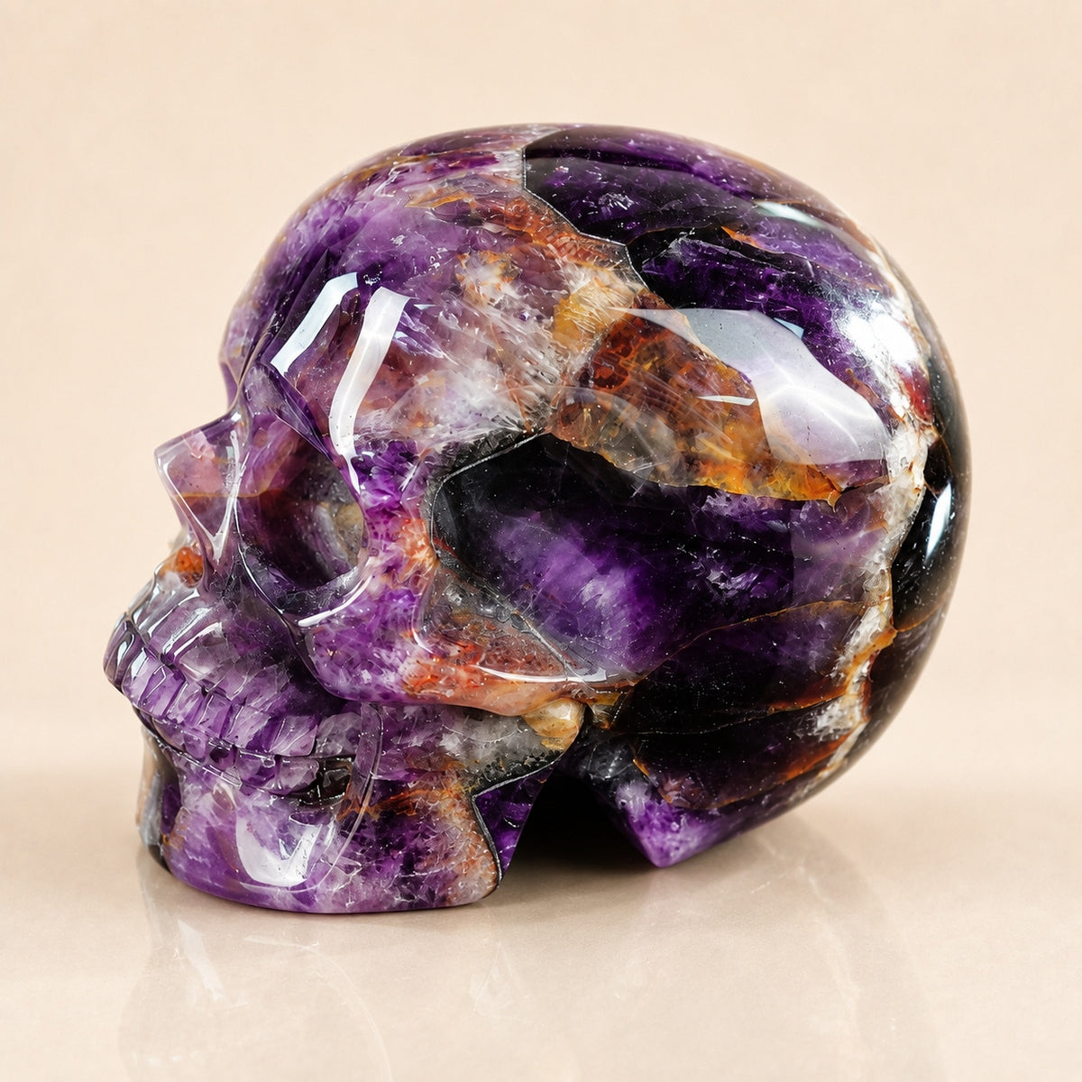 4.5-inch Dreamy Amethyst Skull