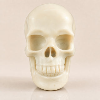 4.5-inch Ivory Jade Skull