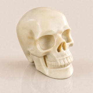 4.5-inch Ivory Jade Skull