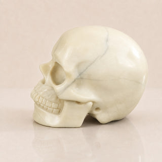 4.5-inch Ivory Jade Skull