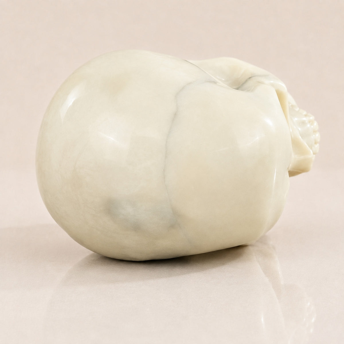 4.5-inch Ivory Jade Skull