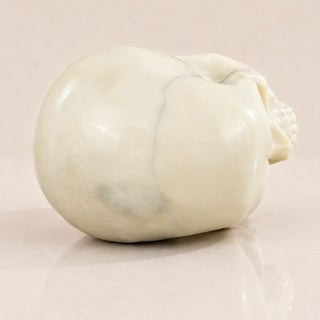 4.5-inch Ivory Jade Skull