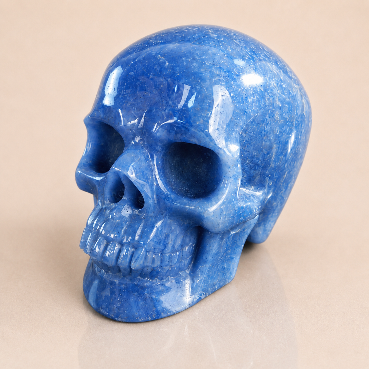 4.5-inch Blue Aventurine Skull