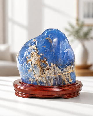 Blue Chalcedony Polished Stone