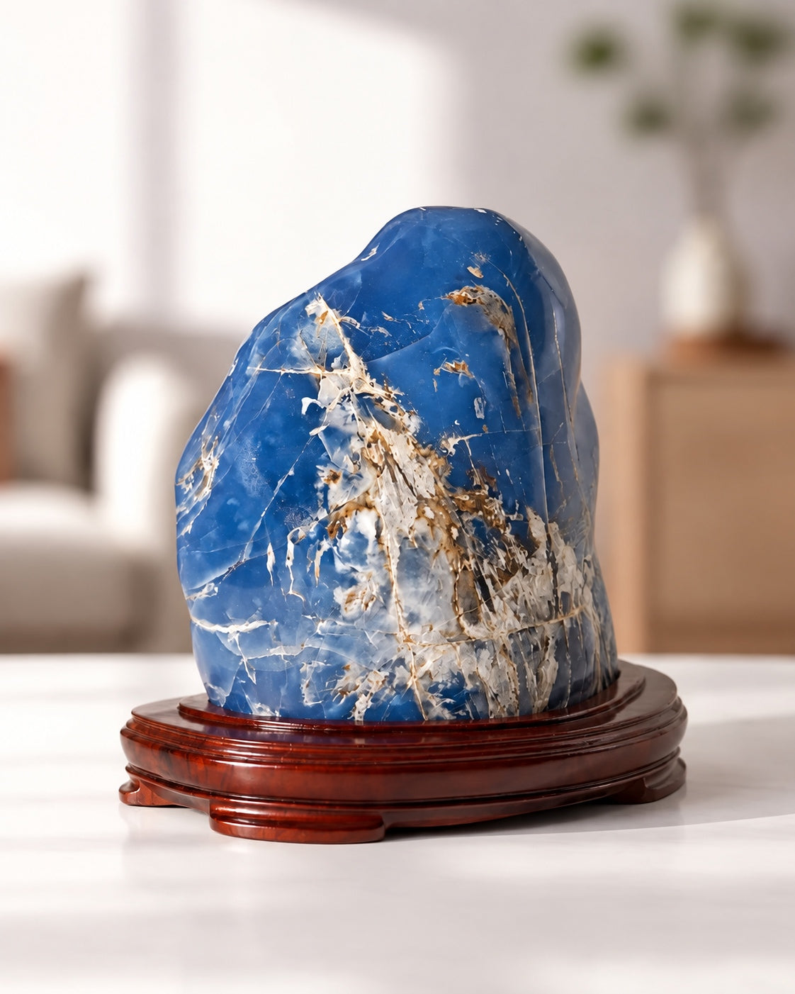 Blue Chalcedony Polished Stone