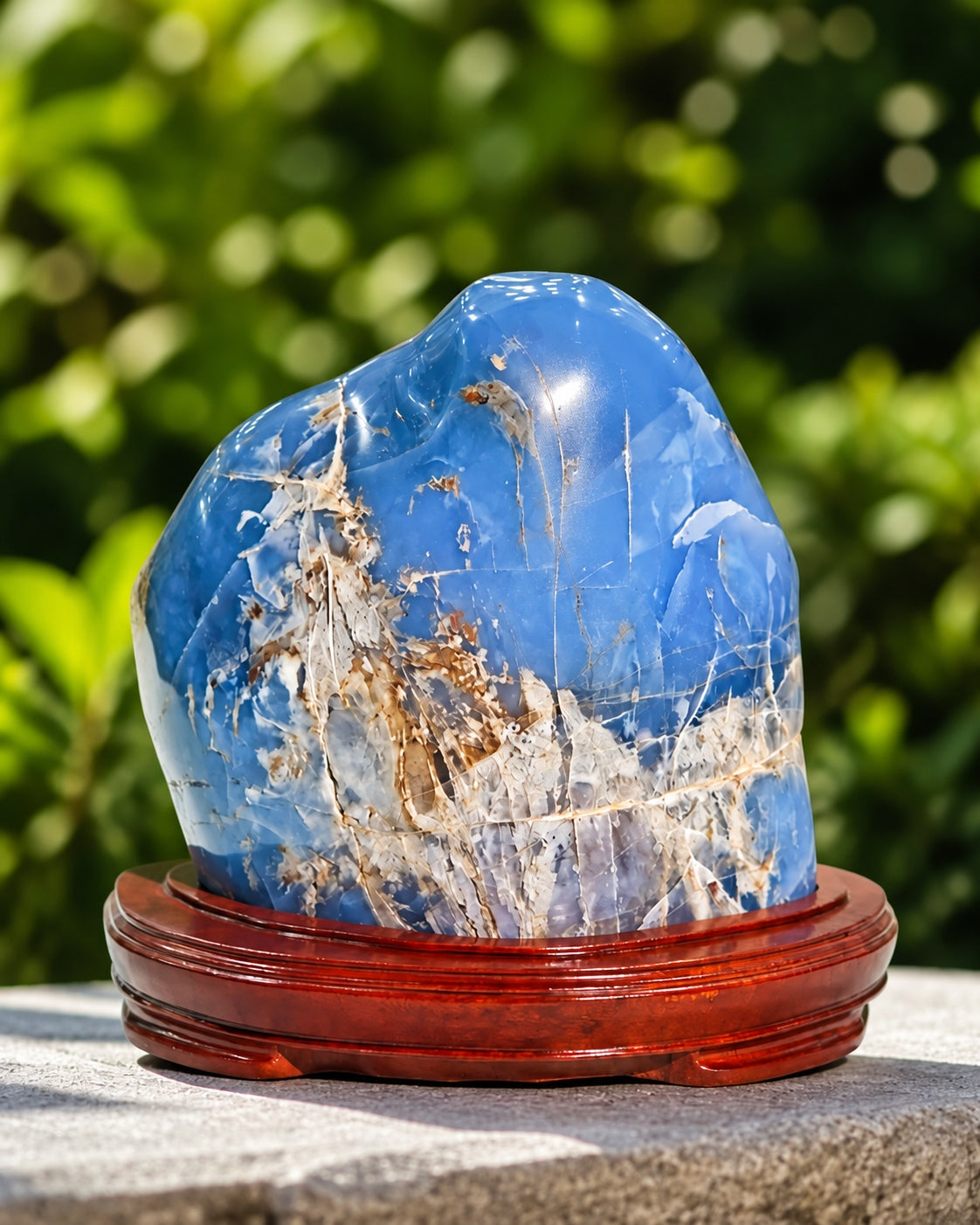 Blue Chalcedony Polished Stone