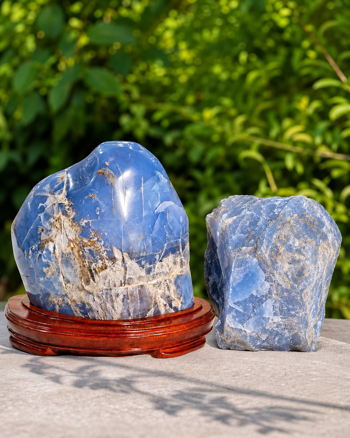 Blue Chalcedony Polished Stone