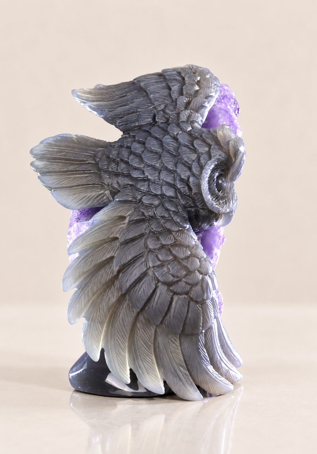 Amethyst Owl Geode