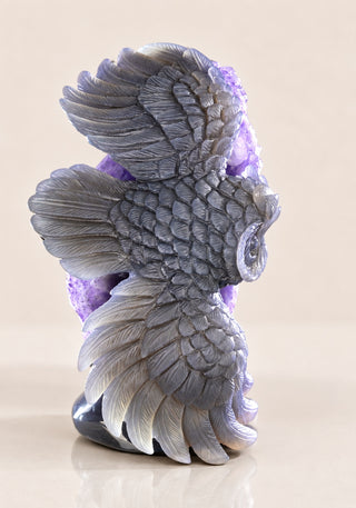 Amethyst Owl Geode