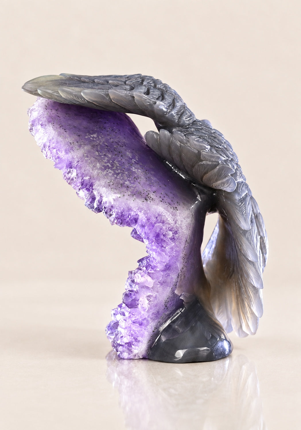 Amethyst Owl Geode