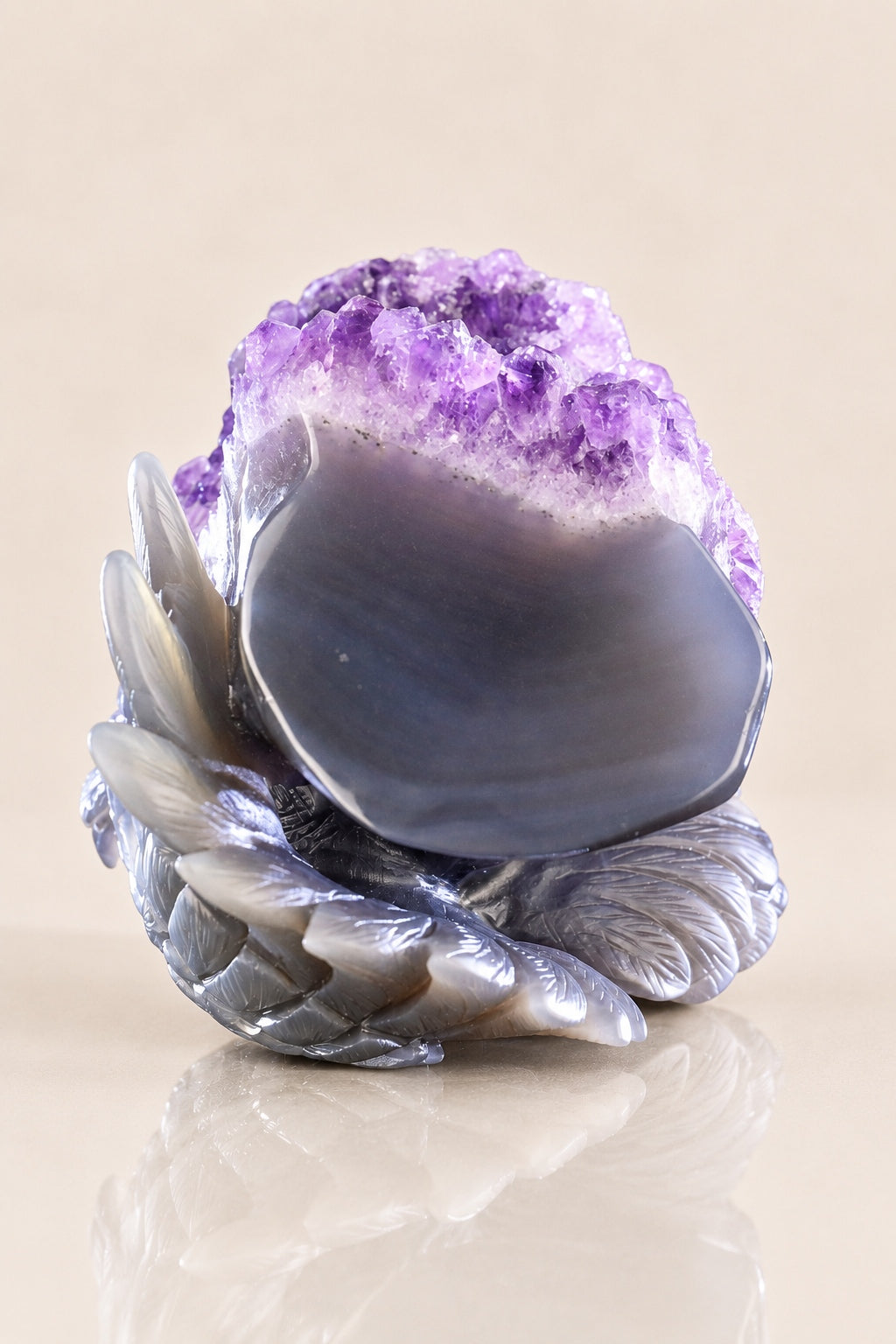 Amethyst Owl Geode