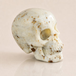 2.2-inch White Opal Skull