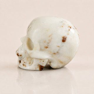 2.2-inch White Opal Skull