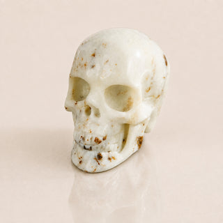 2.2-inch White Opal Skull