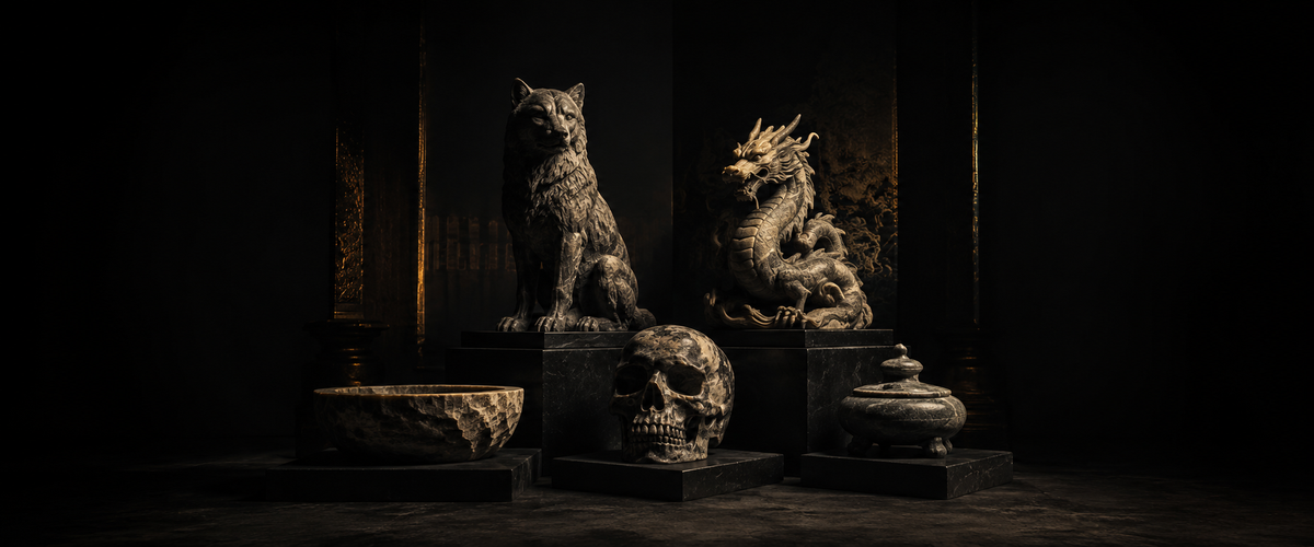 Documented natural stone archive object