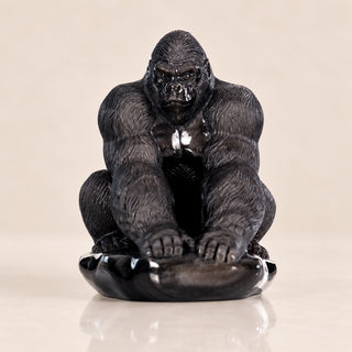Silver Obsidian Gorilla