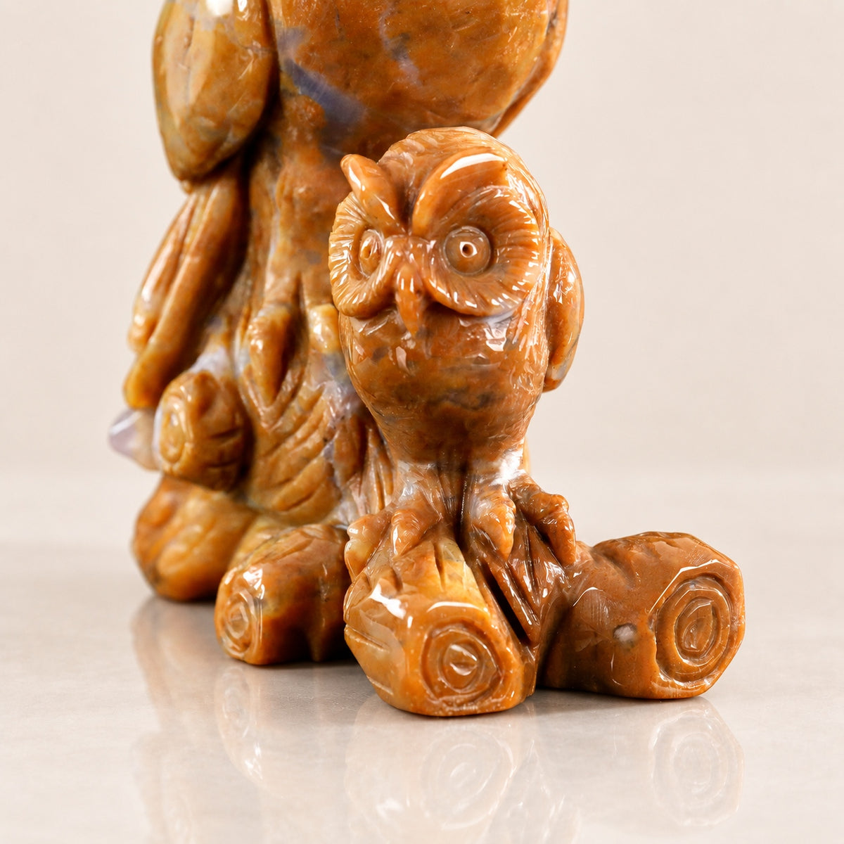 Chalcedony Jasper Owls