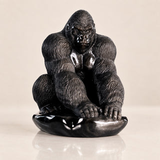 Silver Obsidian Gorilla