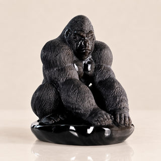 Silver Obsidian Gorilla