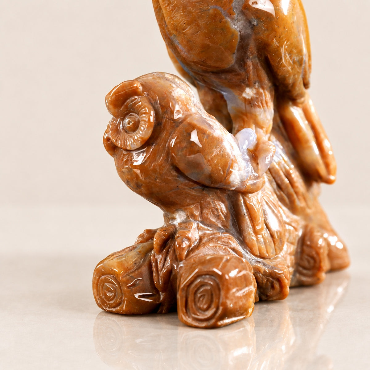 Chalcedony Jasper Owls