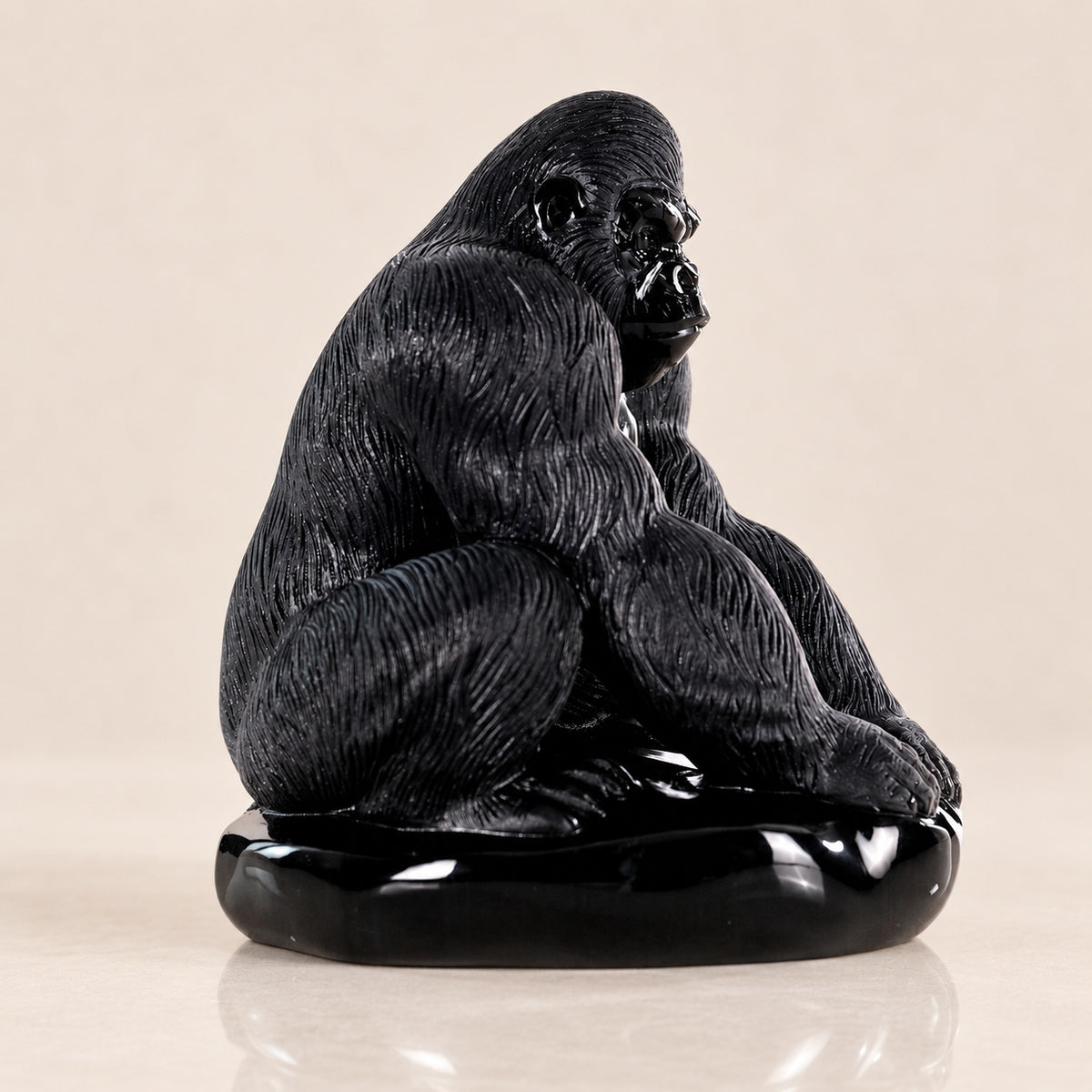 Silver Obsidian Gorilla