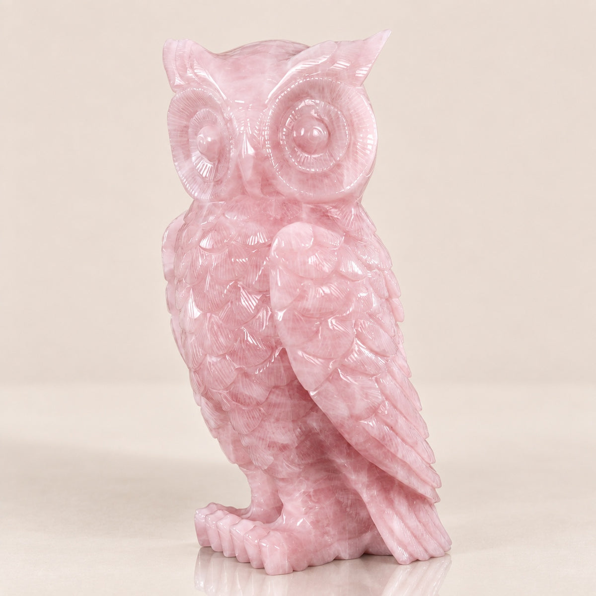 Rose Quartz Owl
