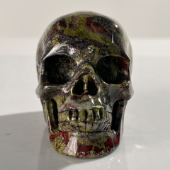 3 Inch Dragon Bloodstone Crystal Skull — view 7