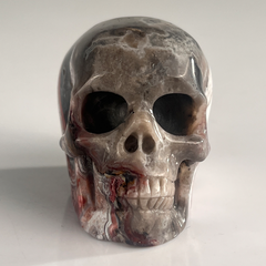 2 Inch Red Crazy Lace Agate Crystal Skull – Skull — view 7