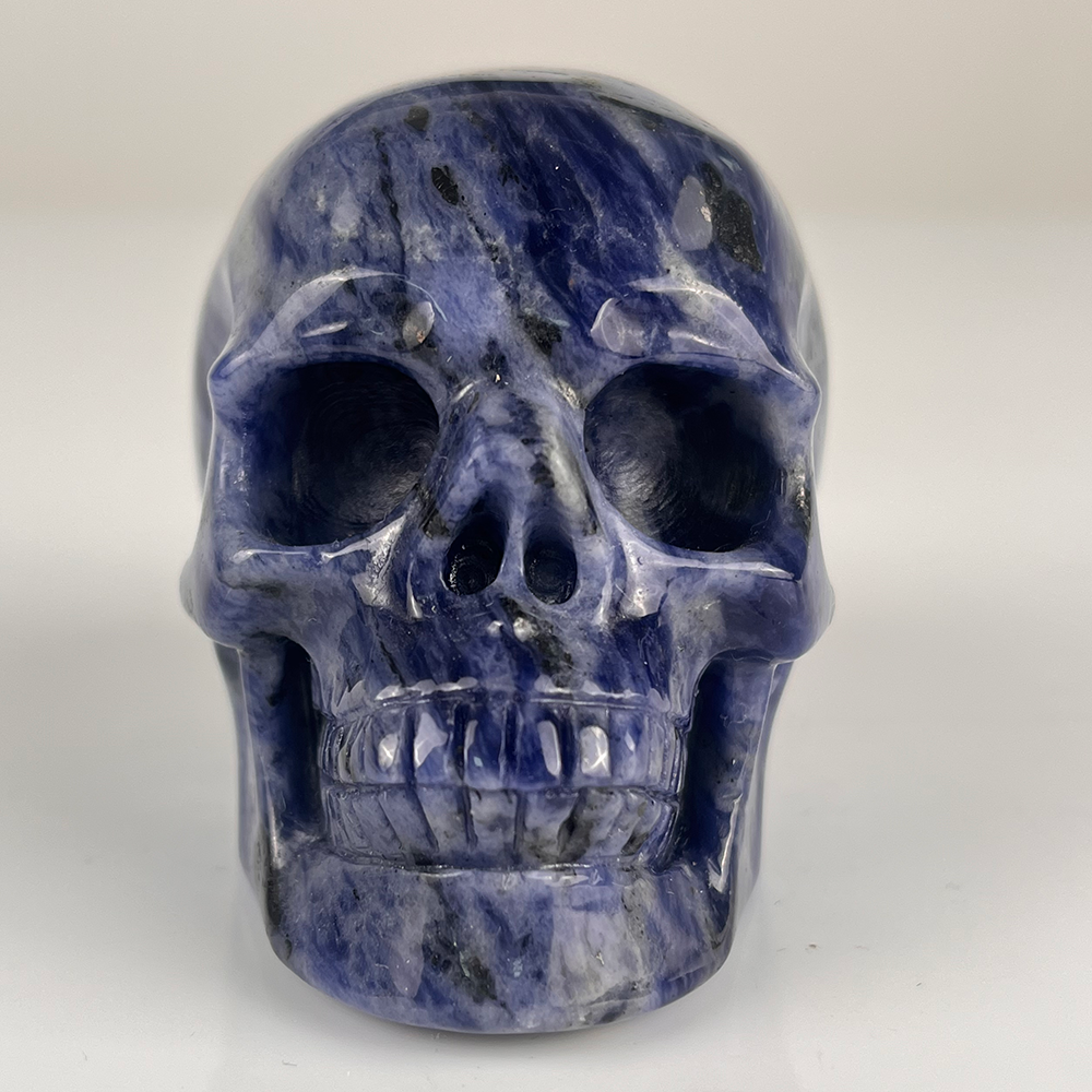 3 Inch Blue Lace Agate Crystal Skull – Gemstone — view 7