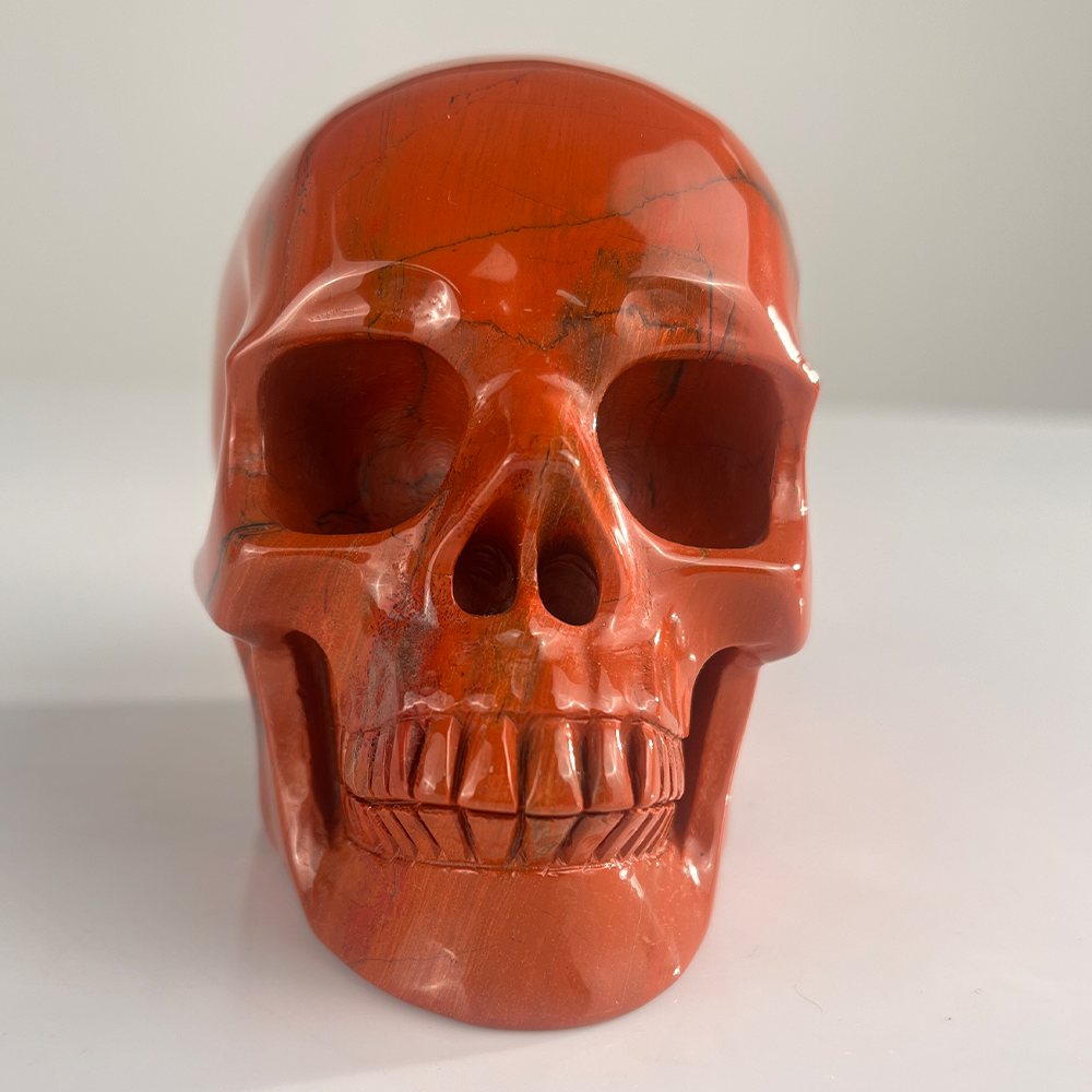 4.5 Inch Red Jasper Crystal Skull — view 7