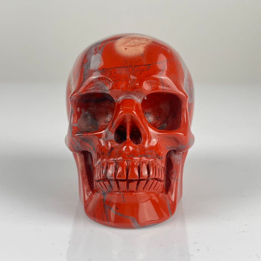 3 Inch Red Jasper Crystal Skull — view 7