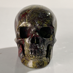 2 Inch Dragon Bloodstone Crystal Skull – Skull — view 7