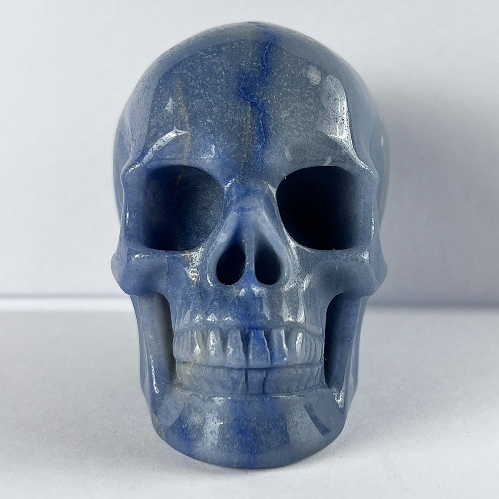 3 Inch Blue Aventurine Crystal Skull — view 2