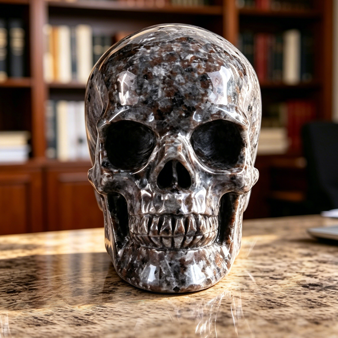 4.5 inch Yooperlite Crystal Skull — view 7