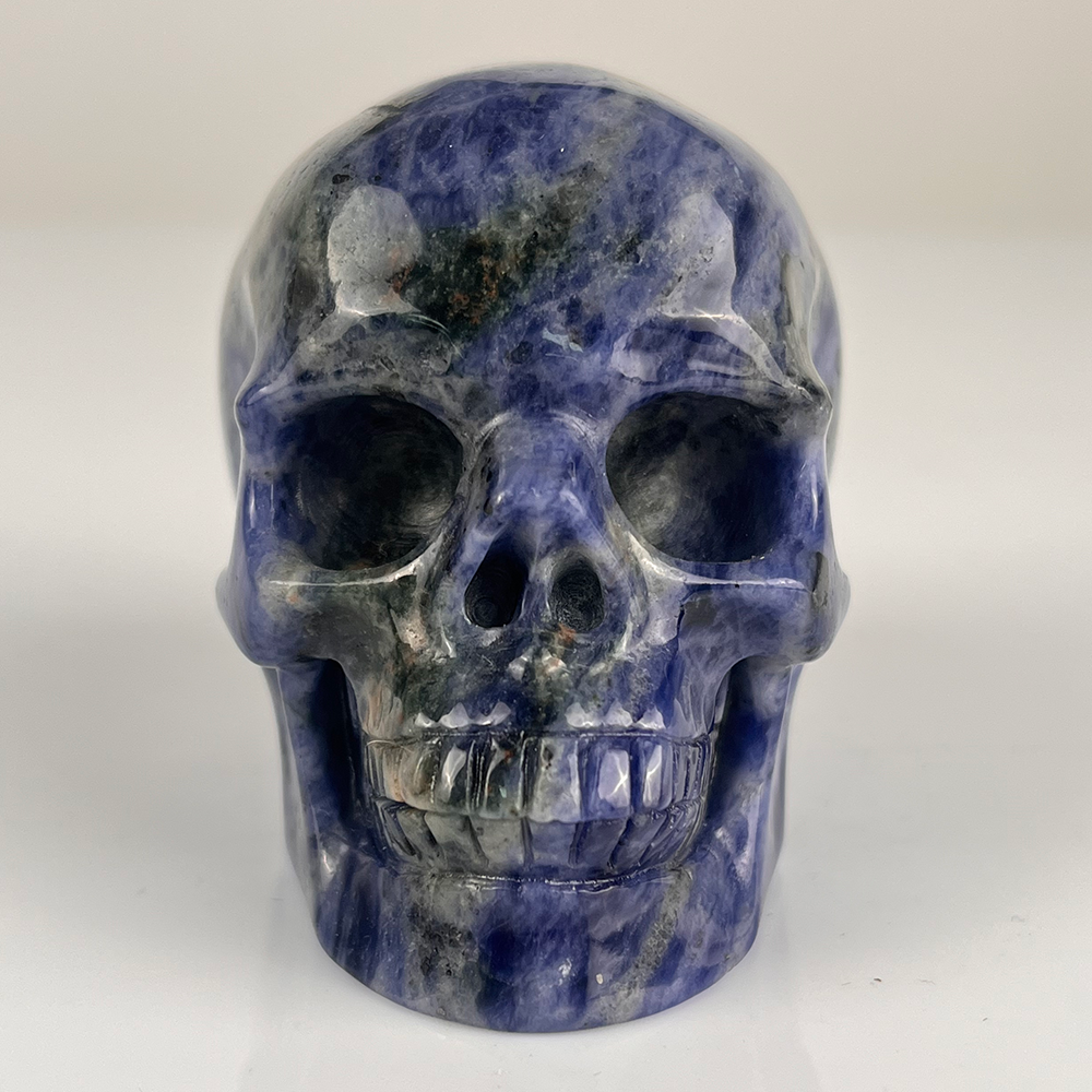3 Inch Blue Lace Agate Crystal Skull – Gemstone — view 7