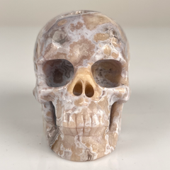 3 Inch Blue Flower Agate Crystal Skull — view 7