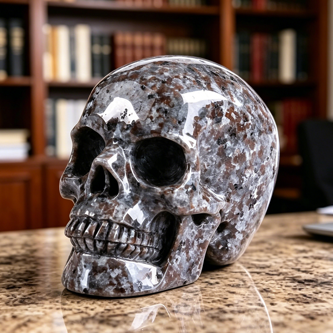 2 inch Yooperlite Crystal Skull — view 6