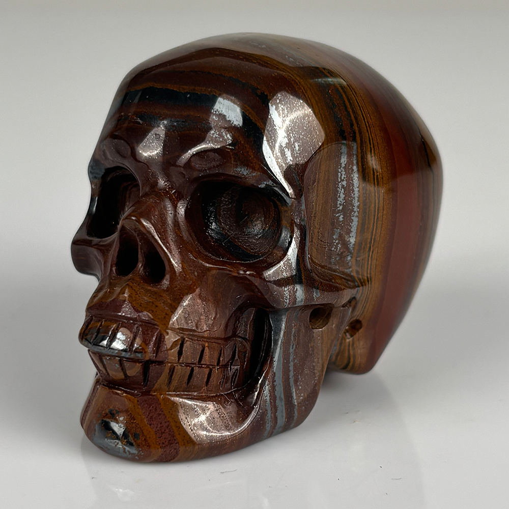 2 Inch Tiger Iron Crystal Skull – Skull — view 6